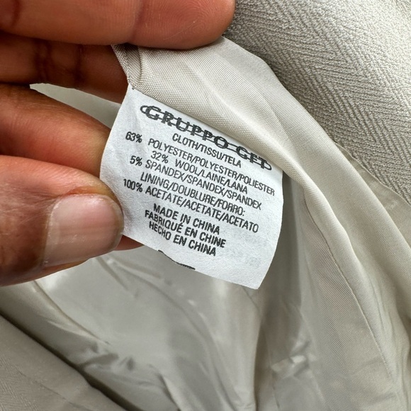 Emanuel Ungaro beige suit separate blazer jacket size 8 euro 42 - Picture 9 of 14